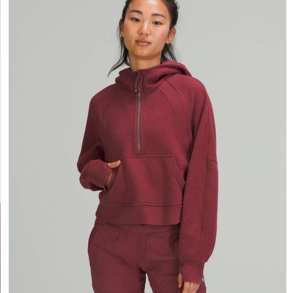 Lululemon Scuba Oversized Half-Zip Hoodie Mulled Wine - Picture 1 of 2